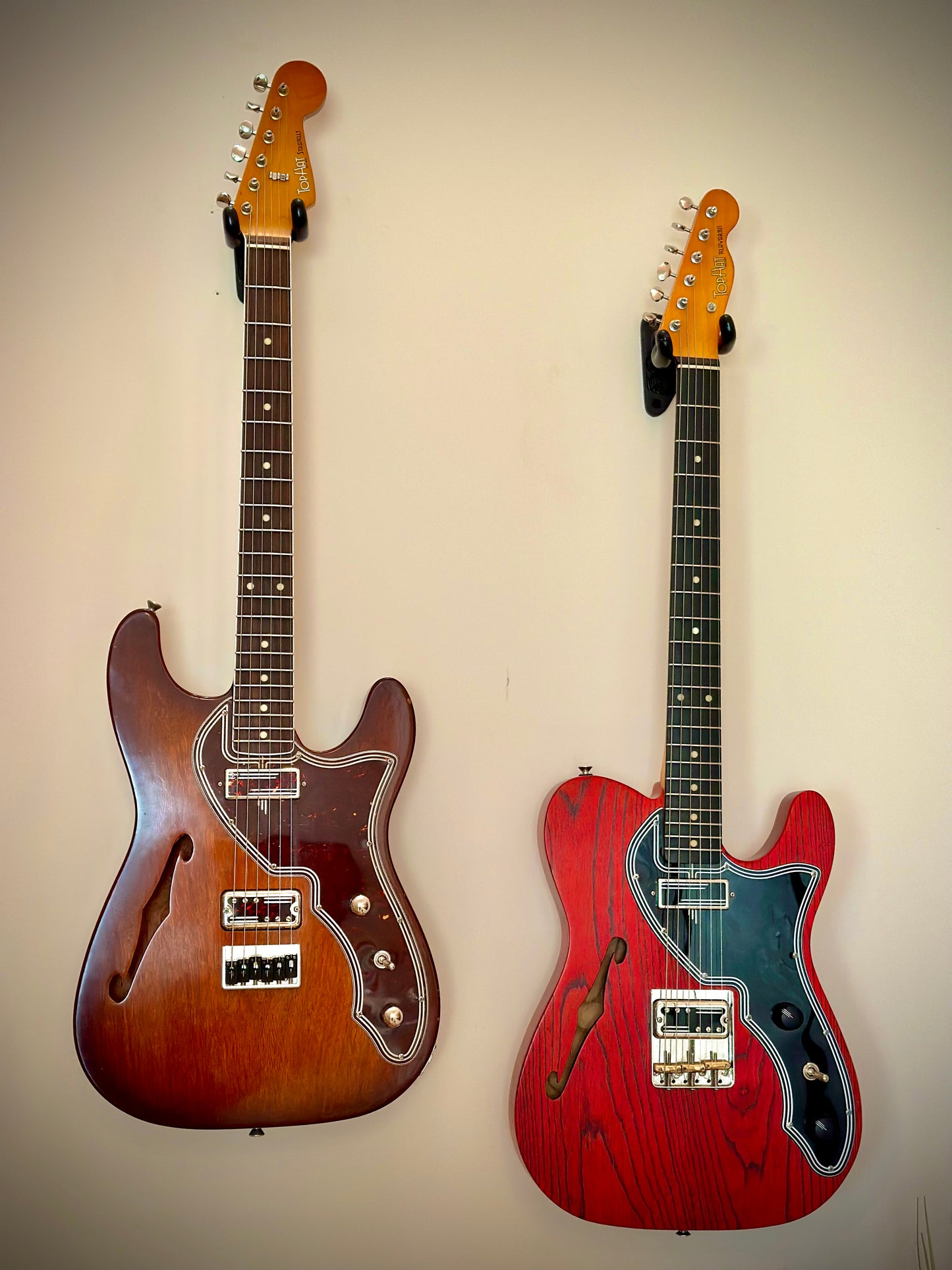 Stratelli Thinline in WhiskeyBurst Mahogany